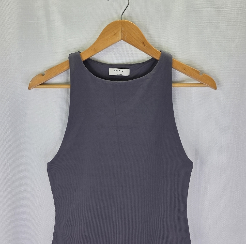 Aritzia Babaton Women's Contour Luxe Fabric 90's Bodysuit Size Medium Tank Thong - Picture 3 of 12